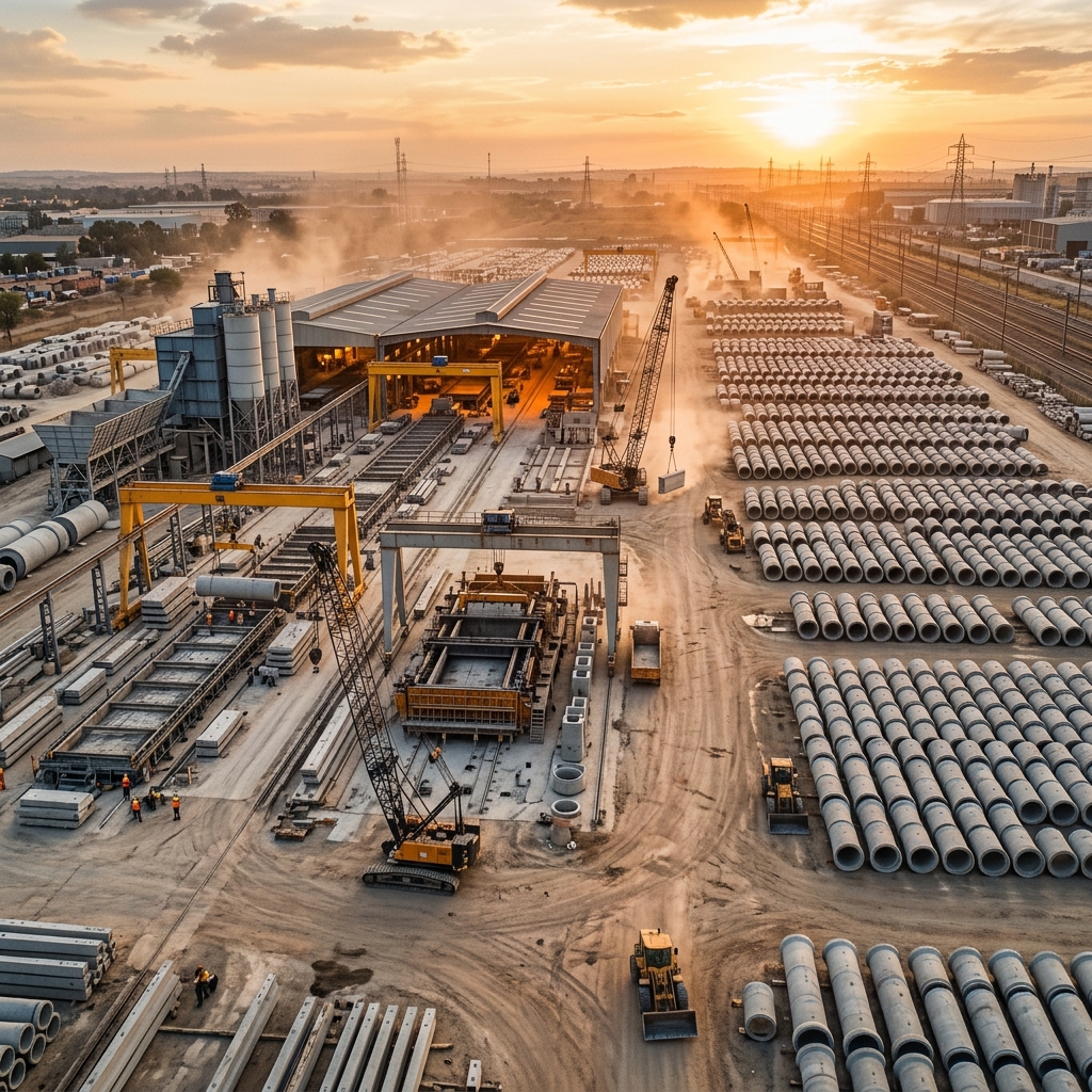 SGG manufacturing facility and precast yard